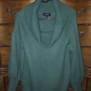 Express Balloon Sleeve Tunic Sweater